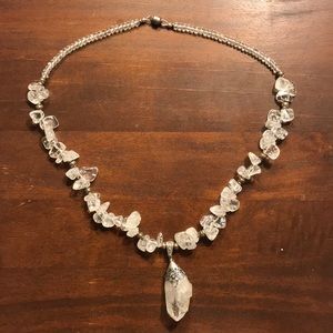 Crystal and Bead Necklace
